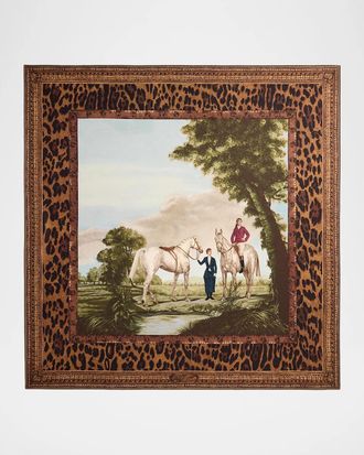 Ralph Lauren Collection Scenic-Print Silk Twill Square Scarf