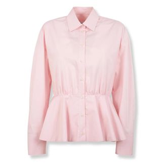Msgm Shirts, female, Pink, Size: XS Camicia
