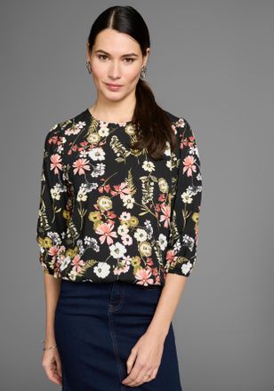 Laura Scott Druckbluse mit femininen Blumen-Print