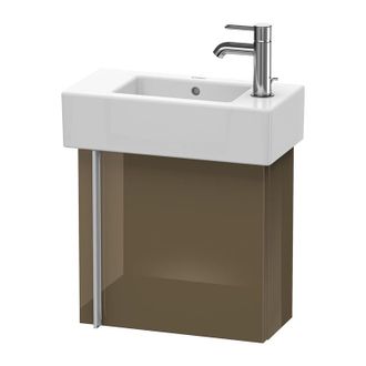 Duravit Duravit Vero Vanity Unit Wall Hung 6270, Con 1 Puerta, Puerta Colgada A La Derecha, 450 Mm, Color (frente/cuerpo): Marr&oacute;n Oliva Laca Alto Brillo - Ve6