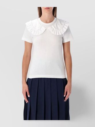Comme Des Garçons romantic ruffle collar short sleeve top