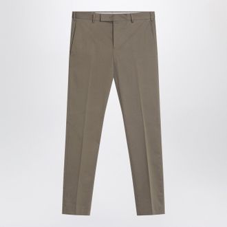 Pantaloni Torino Slim Fit Military Green Trousers In Cotton
