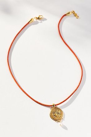 Chan Luu Coin Leather Necklace