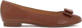 Kazar Bruine ballerinas met decoratie op de neus - Dames - Ballerinas - Bruin - 39 1/2 EU - Leer - Schoenen