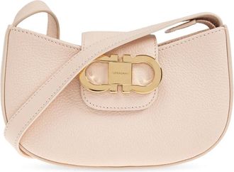 Ferragamo Schoudertas Gabby - Dames - Schoudertassen - Roze - ONE Size - Leer - Tassen