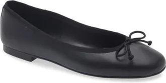 Tony Bianco Comma Ballet Flat in Black Nappa at Nordstrom, Size 9.5