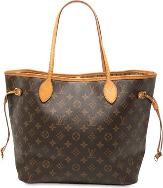 Louis Vuitton 2007 Monogram Neverfull MM tote bag - women - Leather/Fabric/Suede - One Size - Brown