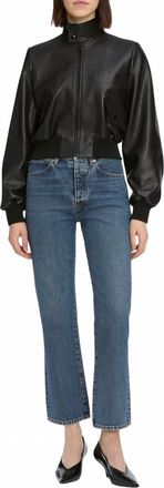 Frame Denim Vertical Cropped Jeans In Zeta