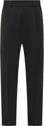 Dsquared2 Slim-fit Trousers, male, Black, Size: M One Pleat Wool Pant