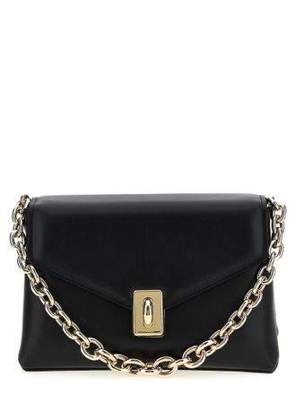 Furla Black Leather Shoulder Womens Bag