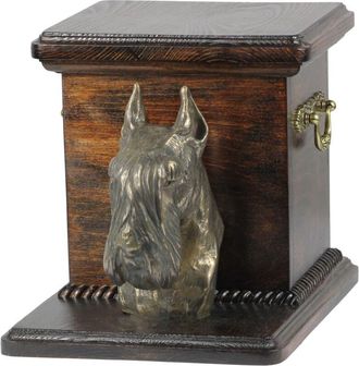 OEM Schnauzer, Schnauzer I - Urna Para Cenizas De Perro Con Estatuilla, Elegante Urna Para Perro, Urna &Uacute;nica Con Busto De Perro De Art-dog