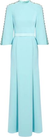 Jenny Packham Abito lungo Mildred - Blu