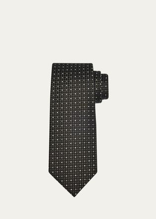 Tom Ford Mens Micro-Jacquard Silk Tie