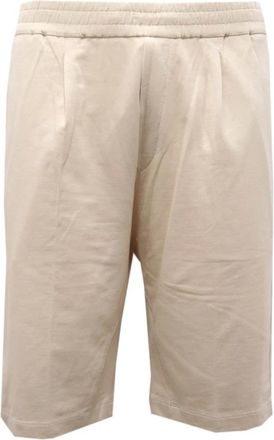 Paolo Pecora Hombre, Pantalones cortos, Beige, Talla: L