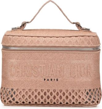 Dior Trousse da viaggio Diortravel in rete con ricamo 2020 - Rosa
