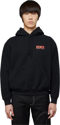 Eden Power Corp Logo Hooded Sweatshirt - Heren - Hoodies - Zwart - S - Katoen - Hoodies & sweatvesten