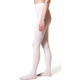 Stems Deluxe Opaque Tights in White at Nordstrom, Size Large