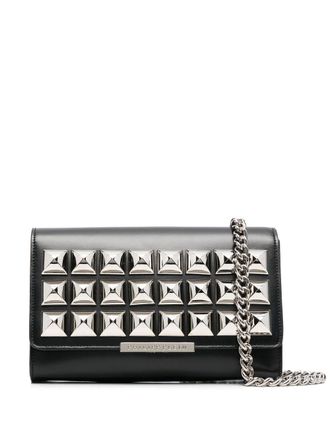Philipp Plein stud-embellished leather crossbody bag - women - Calf Leather - OS - Black
