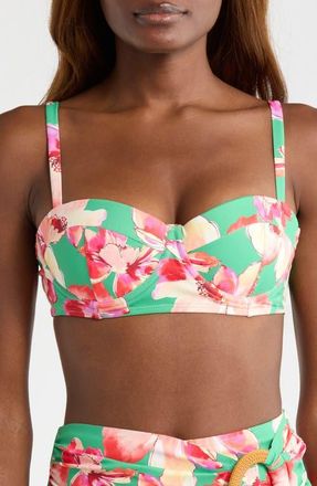 Hutch Underwire Bikini Top in Green Trellis at Nordstrom, Size X-Large