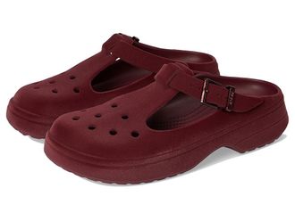 Crocs Classic Mary Jane Clogs, Mary Janes for Women Slippers Beetroot Velvet : Mens 2 - Womens 4 Medium, EVA