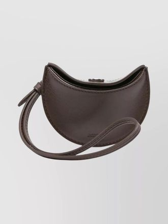 Jacquemus calisso leather crescent-shaped leather coin wallet