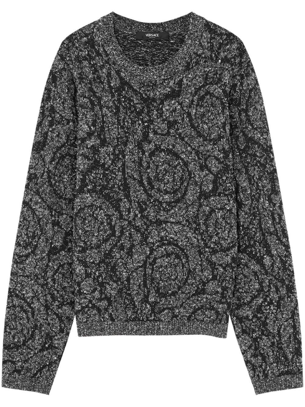 Tシャツ・カットソー VERSACE Embroidered Nylon Band Sweater Sweater Embroidered Tシャツ・カットソー Band VERSACE Nylon