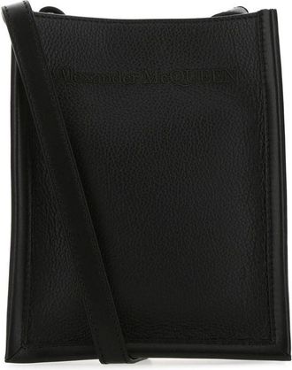 Alexander McQueen Borsa a tracolla strutturata - Nero