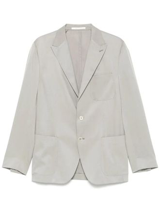 Eleventy single-breasted blazer - men - Silk/Viscose - 46 - Green