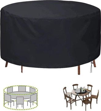 OEM Funda Para Jard&iacute;n, Tela Oxford, Impermeable, Resistente A Los Rayos Uv, A Prueba De Polvo, Negra (185 X 110 Cm)