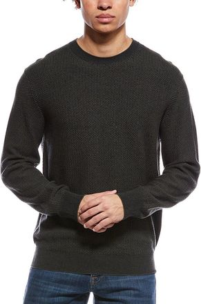 Vince Geo Jacquard Wool & Cashmere Crewneck Sweatshirt
