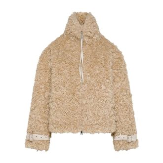 Seventy Ecopelliccia Ricciolino - Dames - Jassen - Beige - Maat: L