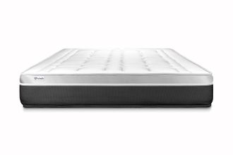 VITALIT Vitalit - Colch&oacute;n Blanco Con Espuma Viscoel&aacute;stica 140 X 220