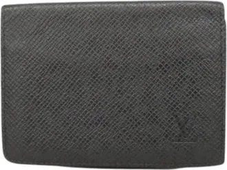 Louis Vuitton Pre-owned Wallets, male, Black, Size: ONE SIZE Pre-owned Business Card Case