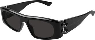 Alexander McQueen Stijlvolle zonnebril Am 0471S Zwart - unisex - Zonnebrillen - Zwart - 53 MM - Accessoires