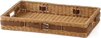 Ralph Lauren Home, Dames, Bruin, ONE Size, Leer, Bailey Medium Tray