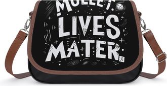 Generic Mullet Lives Matter Crossbody Bags for Women Shoulder Messenger Bag Purse Handbags
