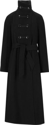 Emporio Armani Dames, Mantels, Zwart, Maat: S