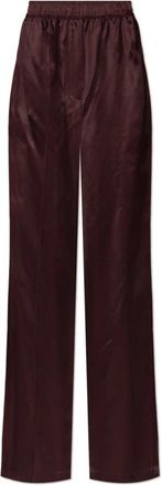 Tory Burch Viscose Pant - Dames - Wijde Broeken - Rood - S - Broeken