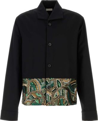 Dries Van Noten Black Twill Cruz Shirt