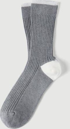 Brunello Cucinelli Cotton socks in Grey at Nordstrom, Size Xx-Large