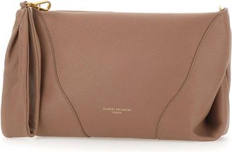 Gianni Chiarini Suria Maxi Clutch - Dames - Clutches - Bruin - ONE Size - Leer - Tassen