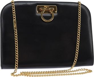 Ferragamo Vintage Gancini Chain Shoulder Bag Leather Leather Shoulder Bag Bag (Pre-Owned)