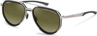 Porsche Design P8994 B447 Mens Sunglasses Silver Size 60