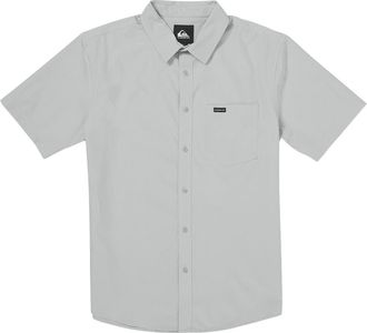 Quiksilver Ridgeport Regular Fit Short Sleeve Performance Button-Up Shirt in Micro Chip at Nordstrom, Size Xx-Large