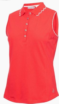 Calvin Klein Womens G Slvls Polo - Red - Size: 12
