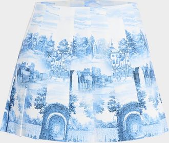 Alice & Olivia Carter Pleated Mini Skirt