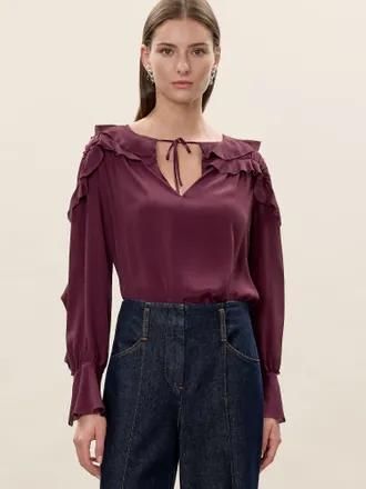Rebecca Taylor Lillith Ruffle Blouse