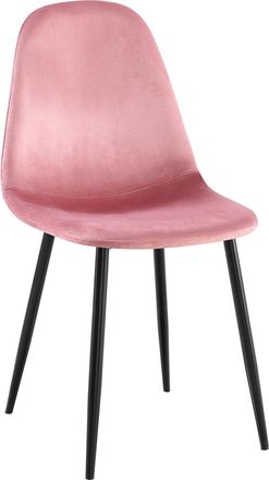 Clp Silla De Comedor Napier Rosado Terciopelo
