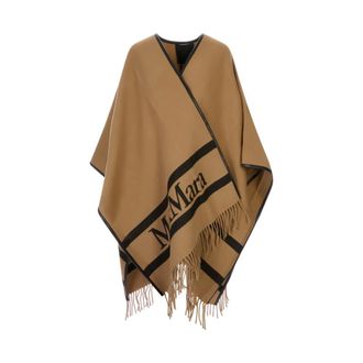 Max Mara Capes, female, Brown, Size: ONE SIZE Aris Poncho