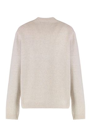 Maison Kitsun&eacute; Intarsia Fox Motif Sweater - Beige